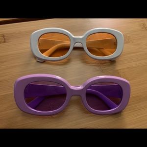 2 pairs of sunglasses from urban outfitters